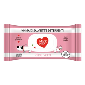 Salviette Detergenti per Cani e Gatti - 40pz